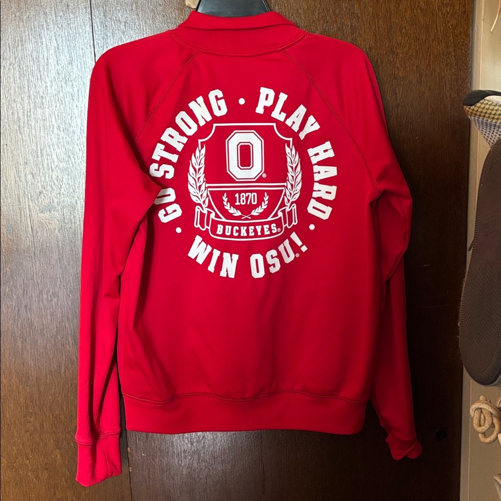 Victoria's Secret Pink OSU Red Zip-Up Jacket